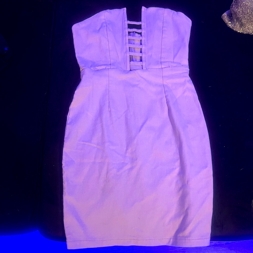 Tobi Strapless Lavender Dress XS